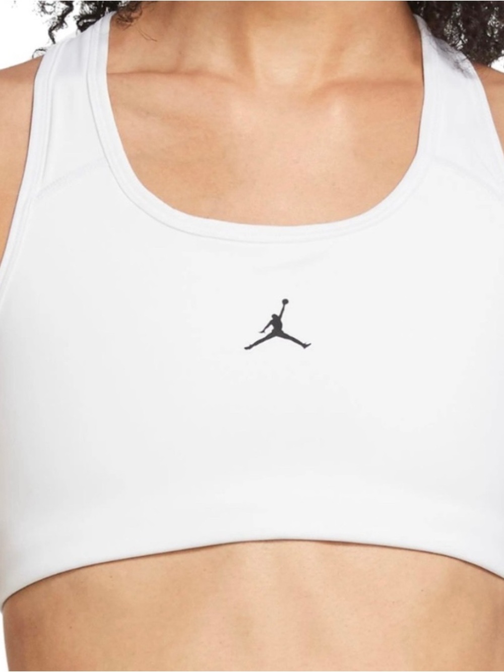 Nike Air Jordan Women's White Sports Bra Small